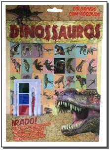 Dinossauros Colorindo Com Adesivos