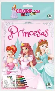 Colorir com Giz de Cera: Princesas